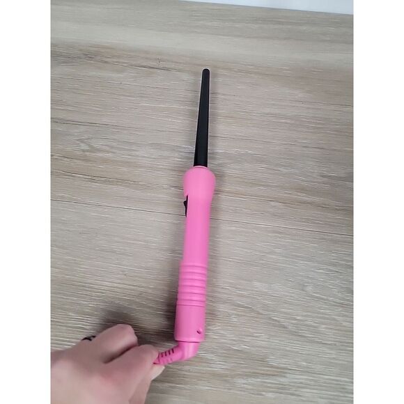 Herstyler‎ Baby Curl Pink Compact Ceramic Heat Barrel Teflon Wand - Picture 5 of 7